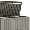 thumbnail image 3 of Dextrus 120 Gallon Outdoor Storage Deck Box Backyard Patio Big Container Box Weatherproof Large Garden Pool Organizer, 3 of 8