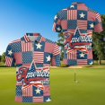 thumbnail image 4 of Aplkyhs Funny Couple Golf Shirts America 1776 Patriotic Couple Golf Matching Outfits Quarter Zip Mens Hawaiian Shirt Suitable for Outdoor Sports Breathable Fabric Quick Dry, 4 of 6