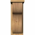 thumbnail image 2 of 7 1/2"W x 12"D x 20"H Carmel Smooth Corbel w/Backplate, Western Red Cedar, 2 of 9