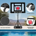 thumbnail image 3 of Danrelax 3.1-4.1FT Adjustable Pool Basketball Hoop, 32"x23" Backboard, Portable, Black, 3 of 9