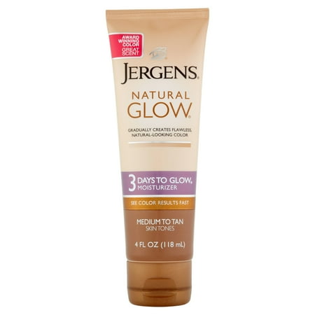 Jergens Natural Glow 3 Days To Glow Moisturizer Medium to Tan 4 fl oz