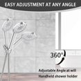 thumbnail image 3 of Handheld Shower Head Holder with Solid Brass Ball Joint, Adjustable Shower Head, 3 of 5