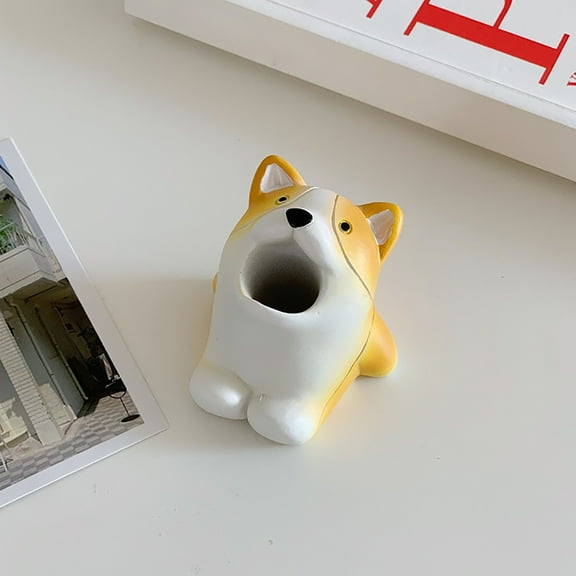 Bathroom Products CatDog Cartoon Toothbrush Holder for Bathroom Shelf Cute Open Mouth Pet Theme