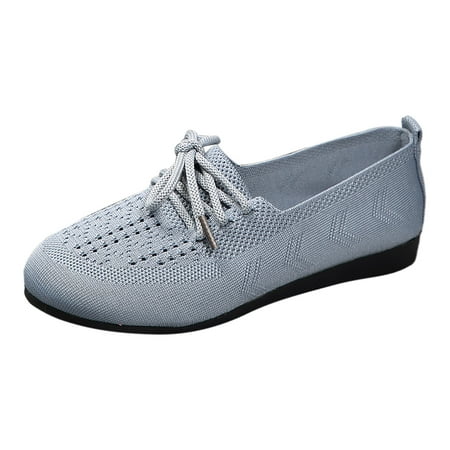 

Jungdeepe Ladies Shoes Flying Weave Hollow Breathable Flat Bottom Tie Large Size Soft Casual Formal Shoes Casual Women Walking Shoes Comfort Dress Shoe Girl Casual Shoes Size 13 High Low Top