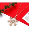 thumbnail image 4 of Leander Christmas Necklaces For Women Glitzy Rhinestone Xmas Wreath Bell Pendant Necklace Holiday Jewelry Gift, 4 of 6