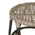 thumbnail image 2 of Bengkok Round Dark Brown Natural Woven Rattan Side Table by East at Main 16"Diameter x 20.5"Height, 2 of 5