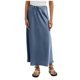 thumbnail image 1 of Vestido largo de satén de color liso con cintura alta y cordón para mujer - Elegante y fluido, ideal para fiestas y ocasiones formales - Tejido de poliéster - Tallas S-XL, 1 of 5