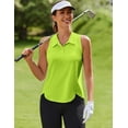 thumbnail image 4 of Pinspark Women's Sports Polo Shirts Sleeveless Summer Golf Tank Lightweight Quick Dry Collared Golf Shirt Sportswear, 4 of 7