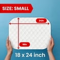 thumbnail image 2 of Ultra Soft 4-Layer Washable and Reusable Incontinence Bed Pad - Waterproof Bed Pads, 18"X24" (3 Pack), 2 of 9