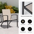 thumbnail image 6 of LAUSAINT HOME 3 Pieces Outdoor Bistro Set,  2 Textilene Chairs and 1 Coffee Table, Beige, 6 of 8