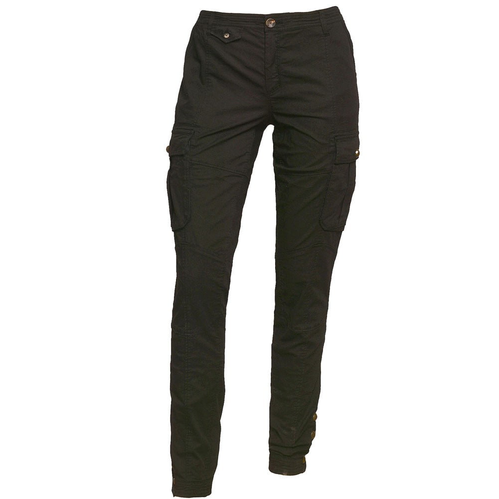 The Field - The Field Women's Black Cargo Side Pockets Skinny Trendy Designer Pants - Walmart