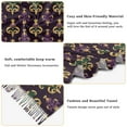 thumbnail image 5 of FORMRS Womens Scarf Winter Soft Long Big Warm Shawls Wrap Tassel Scarves, Gold and Purple Floral Pattern, 5 of 9