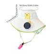 thumbnail image 3 of Kids Solar Fan Sun Hat, Children Wide Brim Solar Fan Sun Protection Hat, Summer Baby Outdoor Breathable Sun Hat, UV Protection Cap for Boys Girls Camping and Travel, 3 of 6
