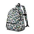 thumbnail image 2 of Blue Leopard Print Pattern Backpack for School, Cute School Bag with Adjustable Shoulder Straps and Padded Back, 13.4"x11"x4.7", 2 of 5