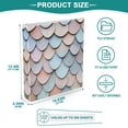 thumbnail image 3 of FORMRS 3 Ring Binder with Pockets 1.5" D-Rings Clip Board 200 Sheets Capacity, Blue Shimmering Pattern, 3 of 8