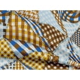 thumbnail image 5 of oneOone Rayon Brown Fabric Check Patchwork Sewing Material Print Fabric By The Yard 56 Inch Wide, 5 of 5