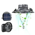 thumbnail image 2 of HOMEYA Hat with Fan Built In,Wide Brim Solar Fan Hat,Solar & USB Powered Summer Cooling UPF 50+ Outdoor Sun Hats Fishing Hat for Men Women,Khaki, 2 of 8