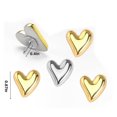 thumbnail image 2 of Heart Shape Push Pins,Set of 24 Portable Cute Decorative Tacks for Poster,QZS Gold+Silver Heart Shape Pins for Board,Wall,Home,Office, 2 of 6