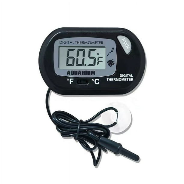 Zacro Termómetro digital LCD para acuario, pecera, terrario, temperatura