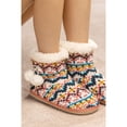 thumbnail image 3 of PacificPlex Womens Knit Shearling Lined Bootie Slippers Muk-Luk Slipper Booties, L/XL, Ivory, 3 of 6