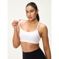 thumbnail image 2 of Sujetador deportivo Omwilddo para mujer, acolchado en la espalda en Y, blanco, talla M, 2 of 7