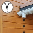 thumbnail image 7 of Sekonow 2 Pack V Shaped Rain Chains for Gutters Adapter Clip, Rain Chains for Outside Hanging Downspout Flowerpot Connector Catcher Holder, Black, 7 of 7