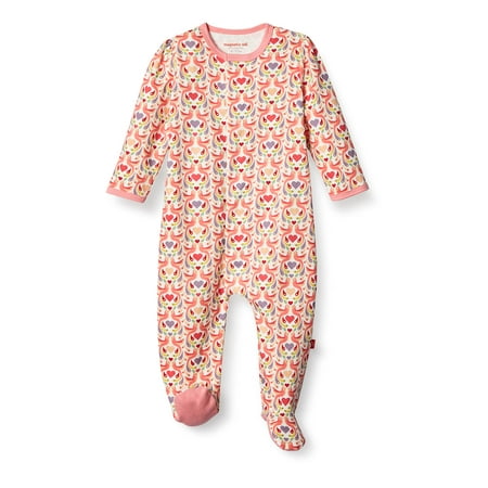

Magnificent Baby Baby Magnetic Smart-Close Footie Love Birds 9-12M (19-22 lb)