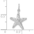 thumbnail image 2 of 10k White Gold Polished 3-Dimensional Starfish Pendant - 21mm, 2 of 4