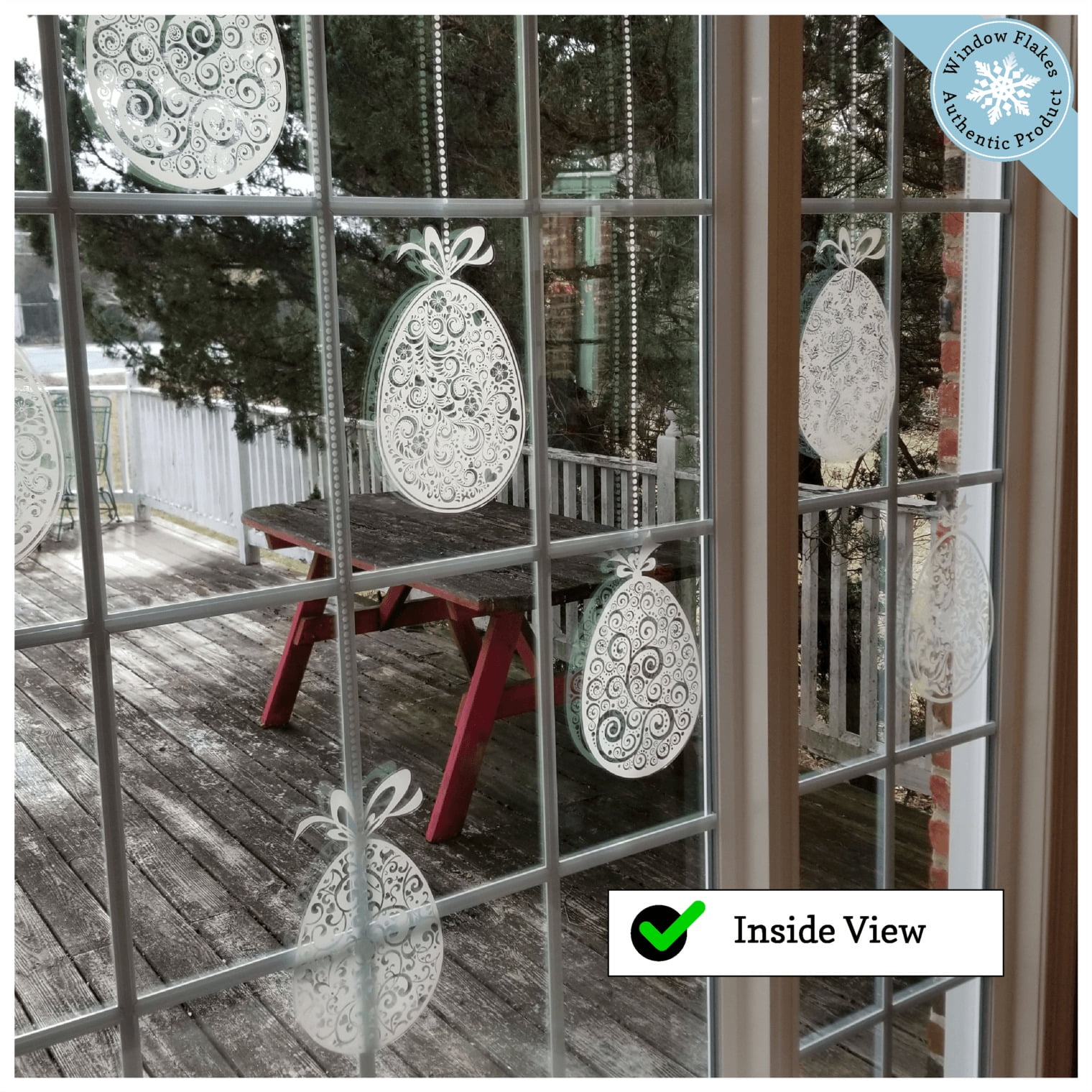 Hanging Easter Egg Window Clings