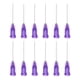 thumbnail image 1 of Punta Dispensadora Aguja para Líquido Pegamento Pistola, 21G 1", 20uds (Violeta), 1 of 7
