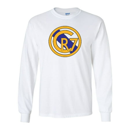 LONG SLEEVE Shedd Shirts White Cristiano Ronaldo Real Madrid 