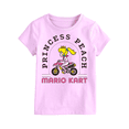thumbnail image 4 of Super Mario Girls Princess Peach Mario Kart T-Shirt, Sizes 4-16, 4 of 4
