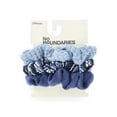 thumbnail image 2 of No Boundaries Women’s Crochet Hair Tie Scrunchie Set, 3-Piece, Blue, 2 of 4