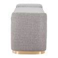 thumbnail image 2 of Dobo Storage Bench Gray Bench, Modern Style, Seats up to 2, Plywood, Indoor Living, 2 of 5