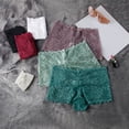 thumbnail image 5 of Gibobby Bikini elástico algodón Bragas encaje sexys para mujer, ropa interior tiro bajo, ropa interior cómoda para mujer, lencería femenina （Glauco， L), 5 of 5