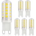 thumbnail image 1 of 3w G9 Led Bulb, 430lm, 40w Halogen Equivalent, Cool White 6000k, 220-240v, Cri>85, Non-dimmable, Energy Saving, Ceramic Base, Standard G9 Base, 6 Pack, 1 of 5