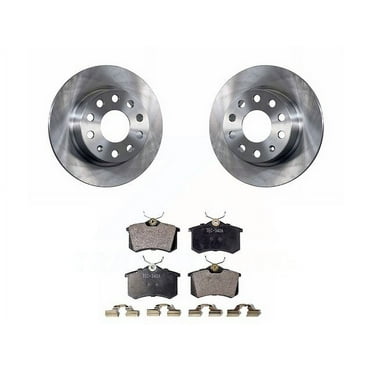 Rear Brake Pad and Rotor Kit - Compatible with 2012 - 2016 Volkswagen Jetta 2013 2014 2015