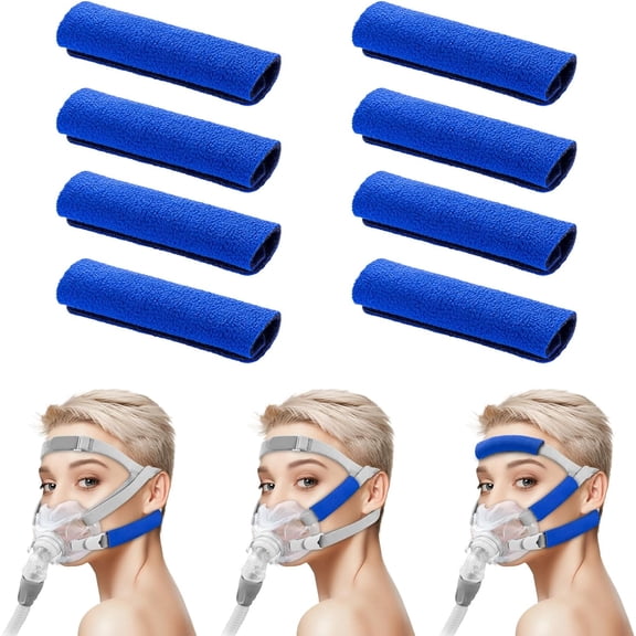 XIRQI 2026 New Cpap Strap Covers - 8Pack Cpap Strap Cushions, Cpap Headgear Strap Covers, Cpap Mask Strap Covers, Comfortable Cpap Face Pads Fit Most Cpap Mask Straps to Reduce Headgear Pressure