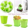 thumbnail image 3 of 10 PCS Colorful Multi Square Nursery Flower Pots,Plastic Plant Pot with Nursery, 3 of 6