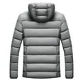 thumbnail image 7 of Men's Winter Thickened Warm Casual Style With Pockets Hooded Coat Jacket, 7 of 7