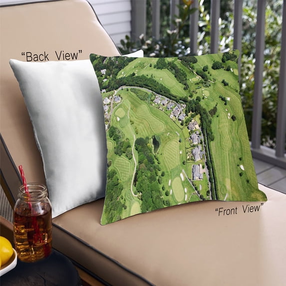 Ahgly Company Sports Golf Outdoor Throw Pillow, 18 inch by 18 inch