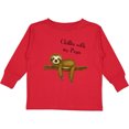 thumbnail image 3 of Inktastic Chillin with Papa Sloth Cute Boys Long Sleeve Toddler T-Shirt, 3 of 5