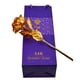 thumbnail image 5 of Rosa bañada en oro de 24 quilates de Hengsof, regalo romántico para mujeres en su cumpleaños, aniversario, San Valentín, Navidad, Día de la Madre., 5 of 7