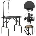 thumbnail image 3 of PetFurnish 32" Portable Pet Dog Grooming Table - Foldable Design with Large Adjustable Arm & Noose, Non-Slip Surface, Black, Ideal for Home & Professional Use, Frame for Small to Medium Dogs​, 3 of 12