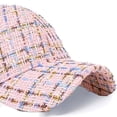 thumbnail image 5 of Xijirk Baseball Cap Textured Woven Curved Brim Fashion Hat for Daily Casual Street Travel Outdoor Wear,Pink,One Size, 5 of 5