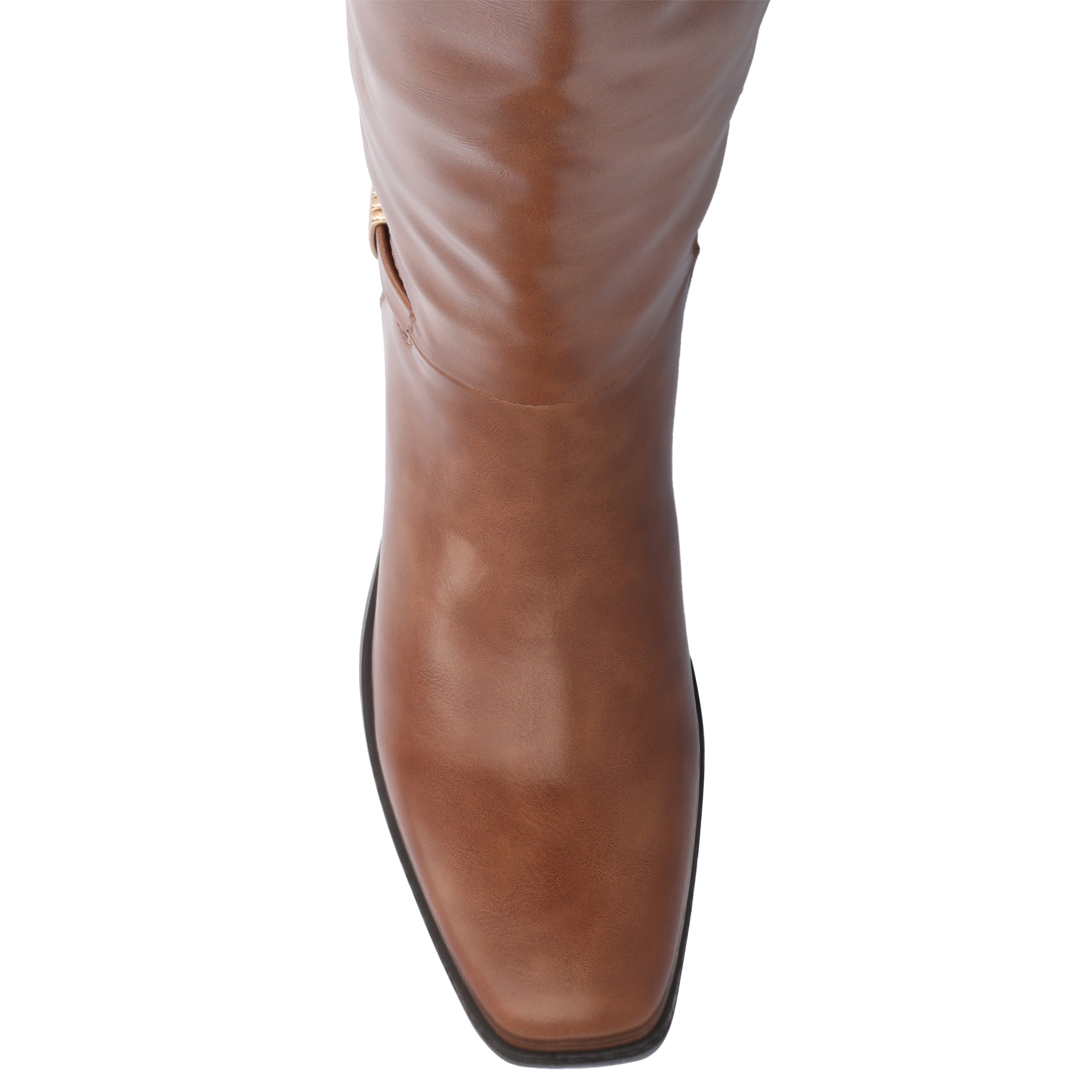 Journee Womens Londyn Tru Comfort Foam Wide Width Wide Calf Stacked Block Heel Square Toe Boots