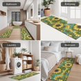 thumbnail image 5 of Blue Sunflower Vine Leaf Pattern Kitchen Rugs Sets Of 3,Kitchen Runner Rugs Non Skid Washable,Decorative Kitchen Floor Mats for Kitchen,Sink,Laundry,17"x30"+ 17"x47" + 17"x59", 5 of 6