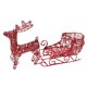 thumbnail image 4 of Adornos de trineo de alce, accesorios para fotos de trineo de reno navideño, figuras de trineo en miniatura Rojo, 4 of 9