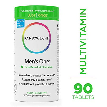 Rainbow Light Men's One Multivitamin 90 Tab (Best Multivitamin For Males Over 40)