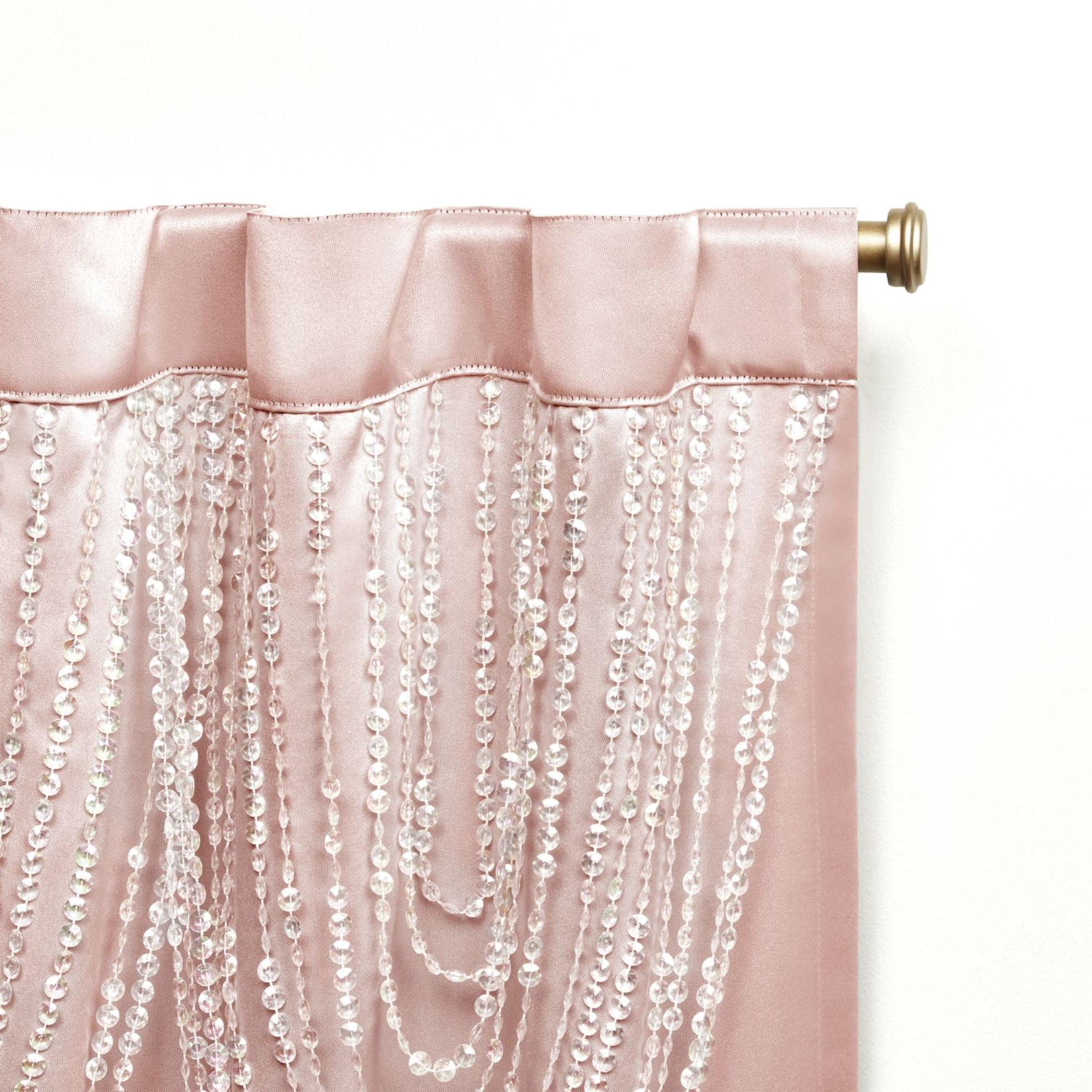 Exclusive Home Bliss Room Darkening Room Blackout HIdden Tab Top Curtain Panels, 54"x84", Blush, Set of 2